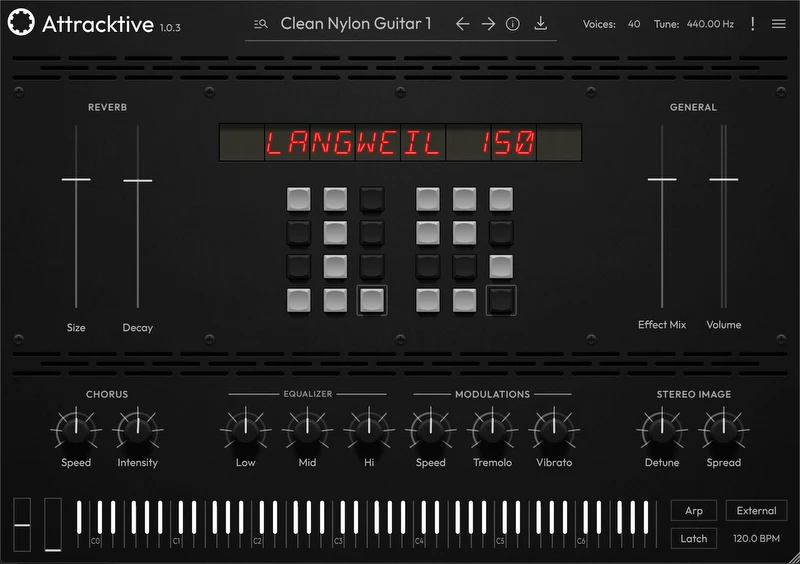 Attracktive interface screen